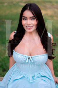 Vestido corto con tipo corset