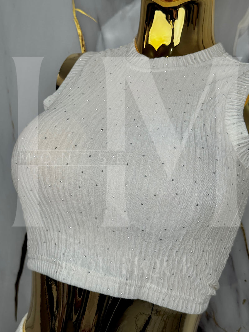 Conjunto con detalle en piedras