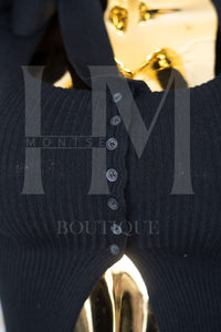 Blusa casual con botones con liston