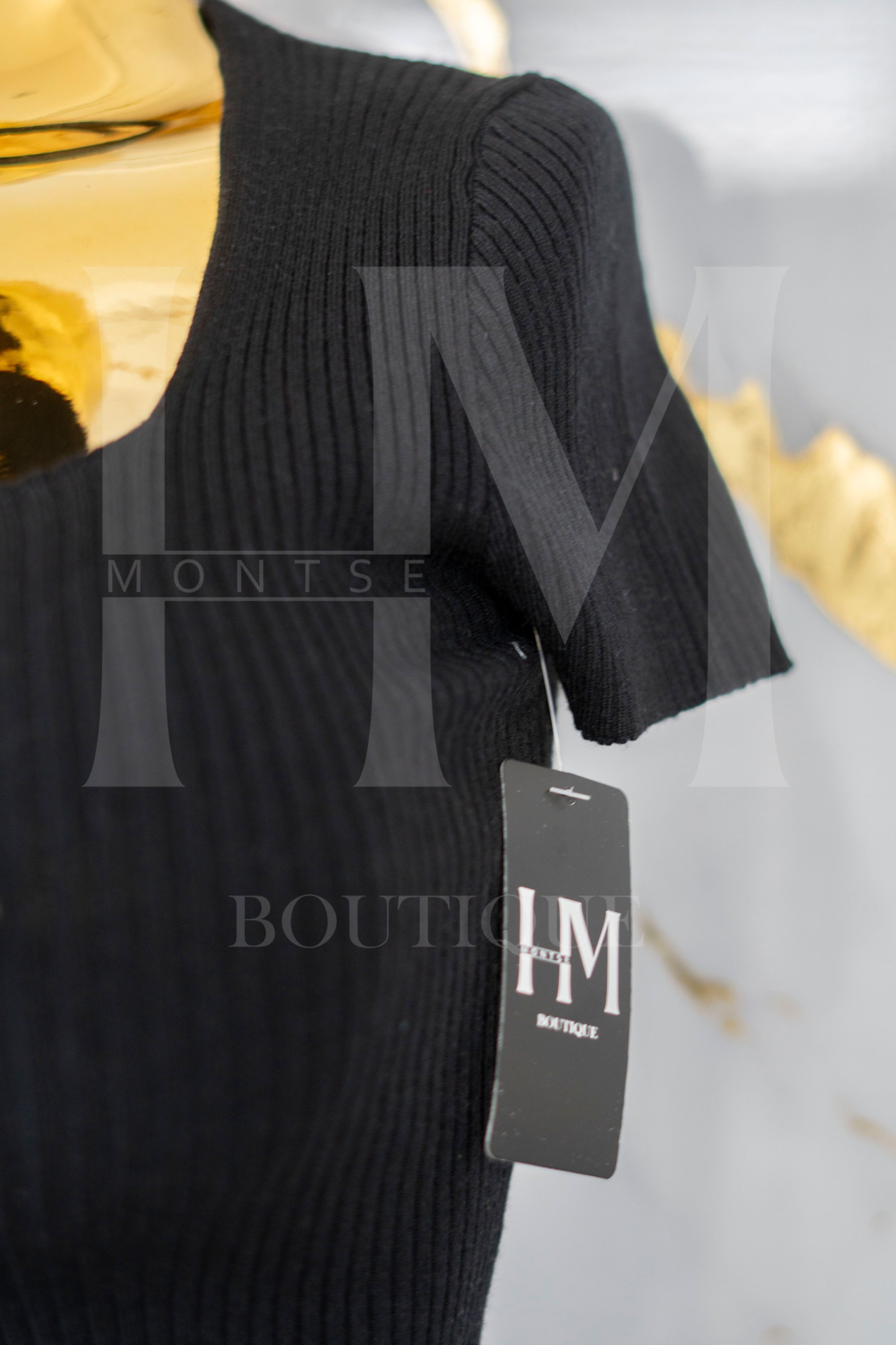 Blusa casual con botones con liston