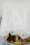 Blusa con detalle de encaje