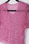 Blusa de piedras manga corta