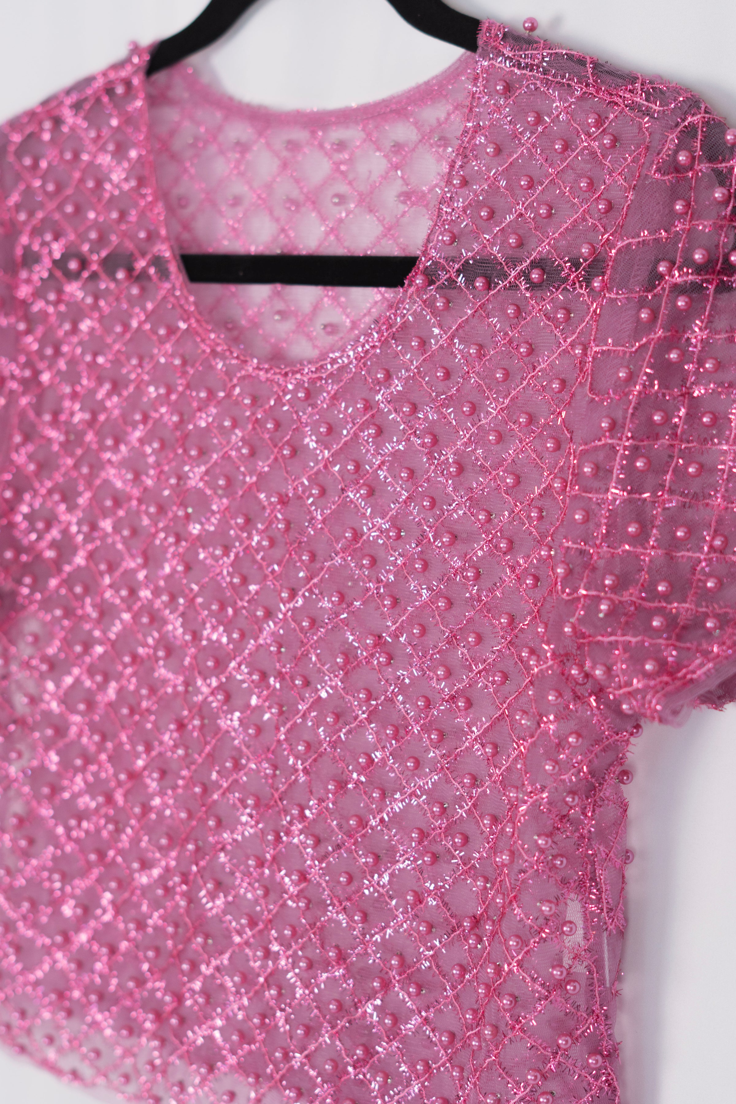 Blusa de piedras manga corta