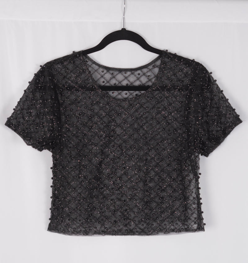 Blusa de piedras manga corta