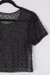 Blusa de piedras manga corta