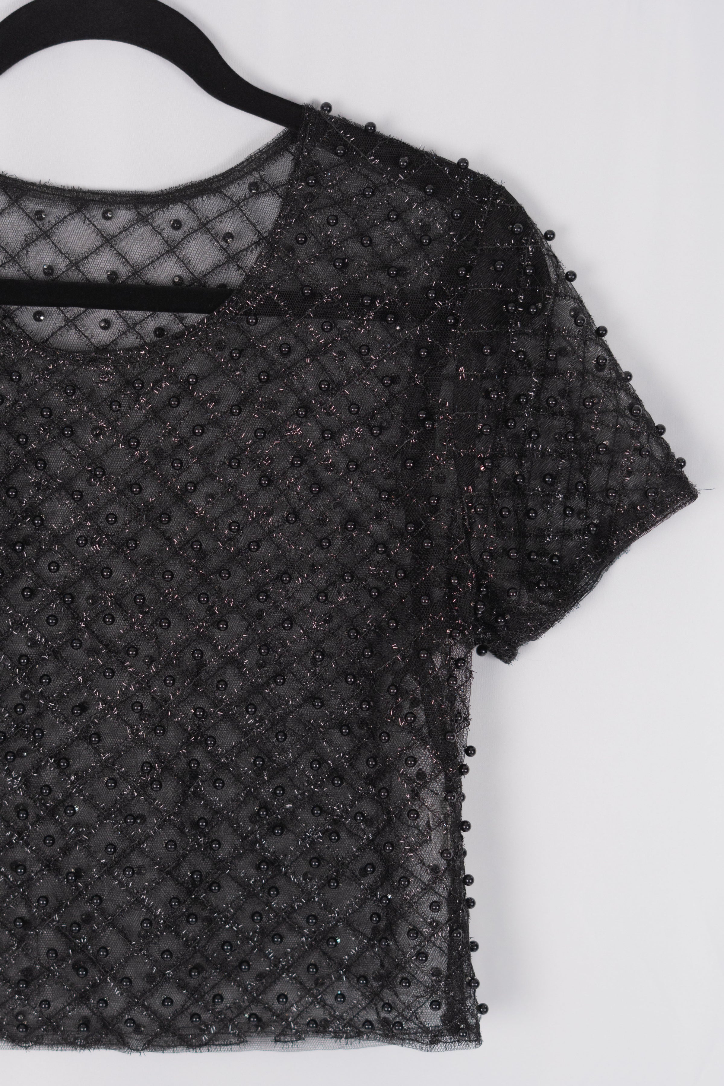 Blusa de piedras manga corta