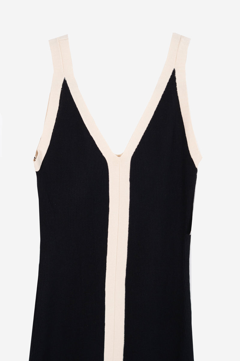 Vestido largo con tirante ancho