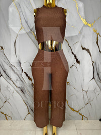 Conjunto casual de pantalon holgado