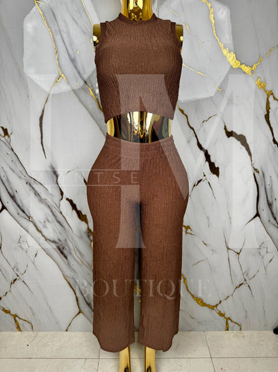 Conjunto casual de pantalon holgado