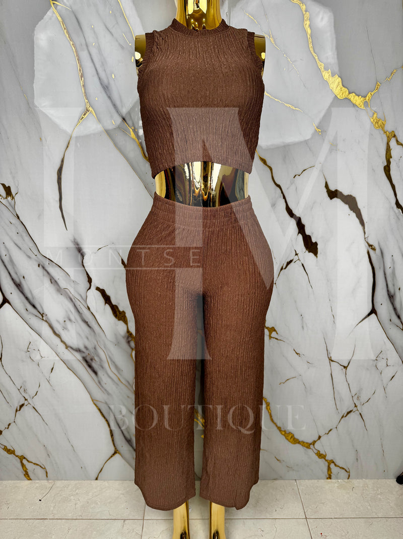 Conjunto casual de pantalon holgado