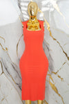 Vestido casual con tirante ancho