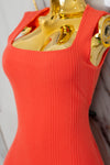 Vestido casual con tirante ancho
