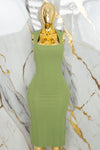 Vestido casual con tirante ancho