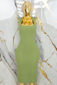 Vestido casual con tirante ancho