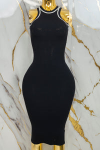 Vestido largo pegado