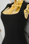 Vestido casual con tirante ancho