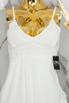 Vestido largo con detalles tejidos