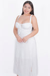 Vestido largo con corset