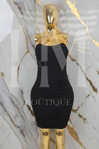 Vestido de malla corrugado