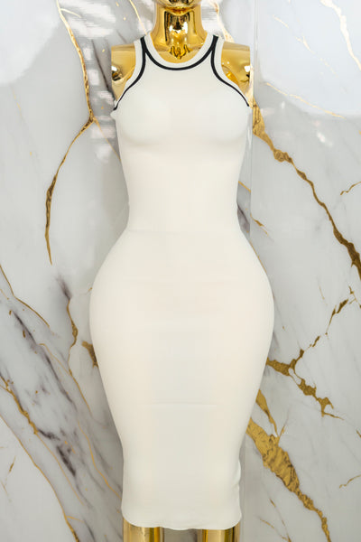 Vestido largo pegado