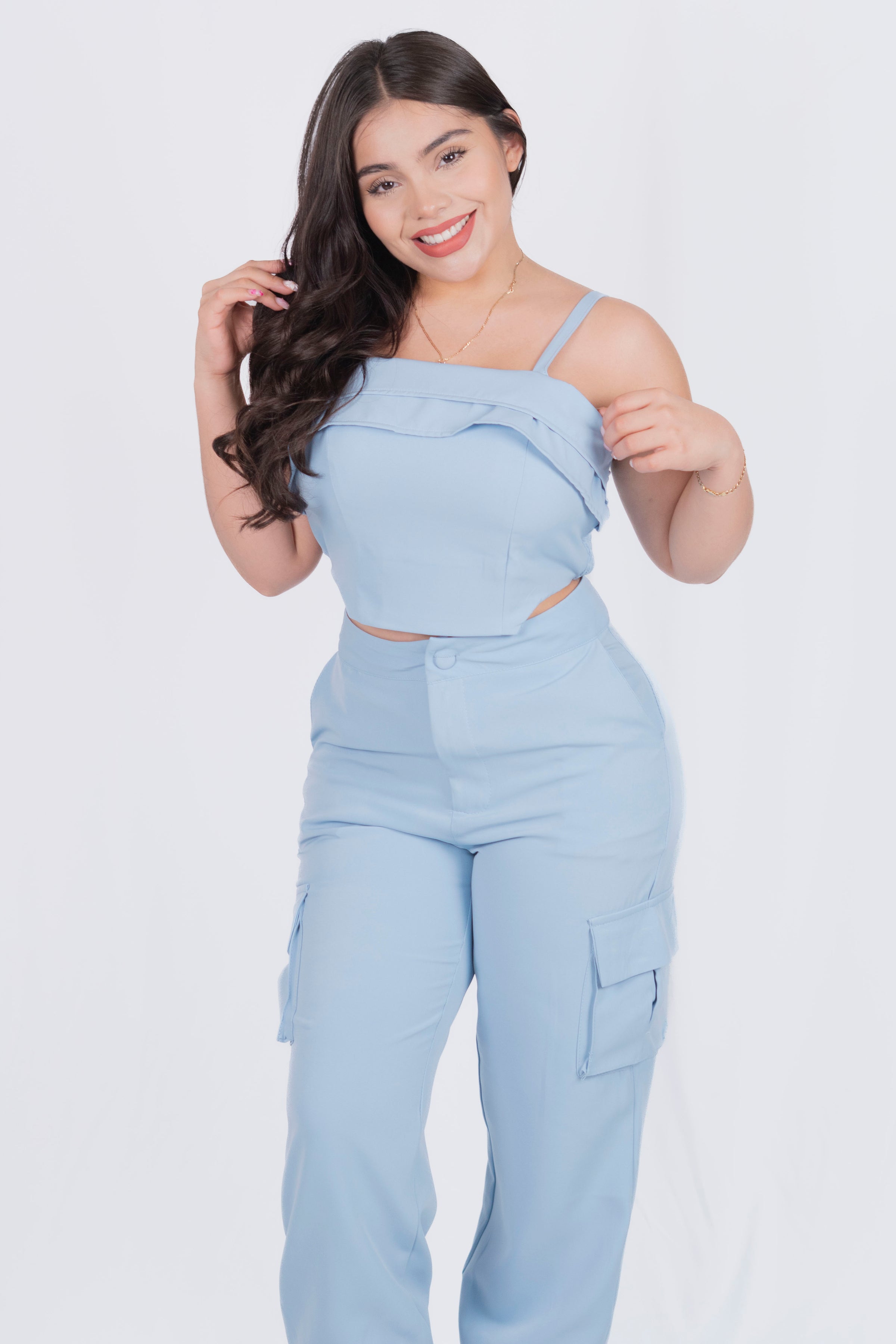 Conjunto de pantalon con bolsas a los lados