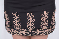 Conjunto de short falda con detalles bordados