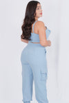 Conjunto de pantalon con bolsas a los lados