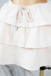 Conjunto casual con falda de olanes