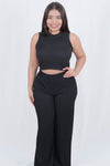 Conjunto casual de pantalon holgado