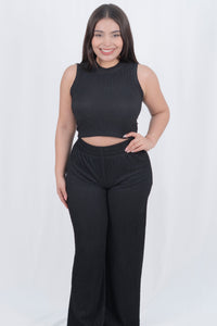 Conjunto casual de pantalon holgado