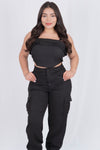 Conjunto de pantalon con bolsas a los lados
