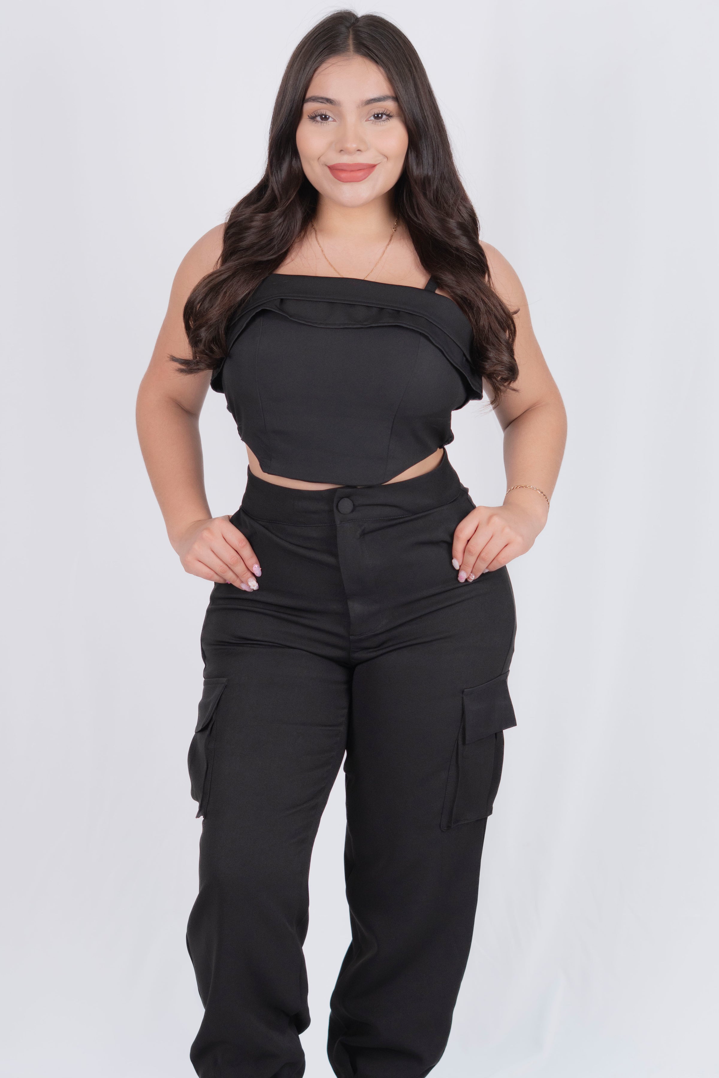 Conjunto de pantalon con bolsas a los lados
