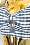 Conjunto de falda larga a rayas