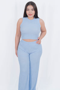 Conjunto casual de pantalon holgado
