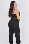 Conjunto de pantalon con bolsas a los lados