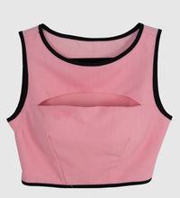 Conjunto casual con escote en pecho y copas