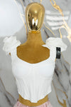 Corset con flor en hombro