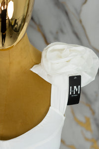 Corset con flor en hombro