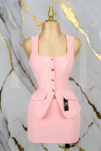 Conjunto formal de short falda
