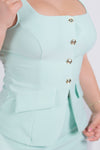 Conjunto formal de short falda