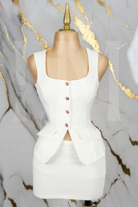 Conjunto formal de short falda