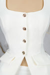 Conjunto formal de short falda