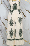 Palazo formal con cinto con estampado