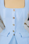 Conjunto formal de short falda