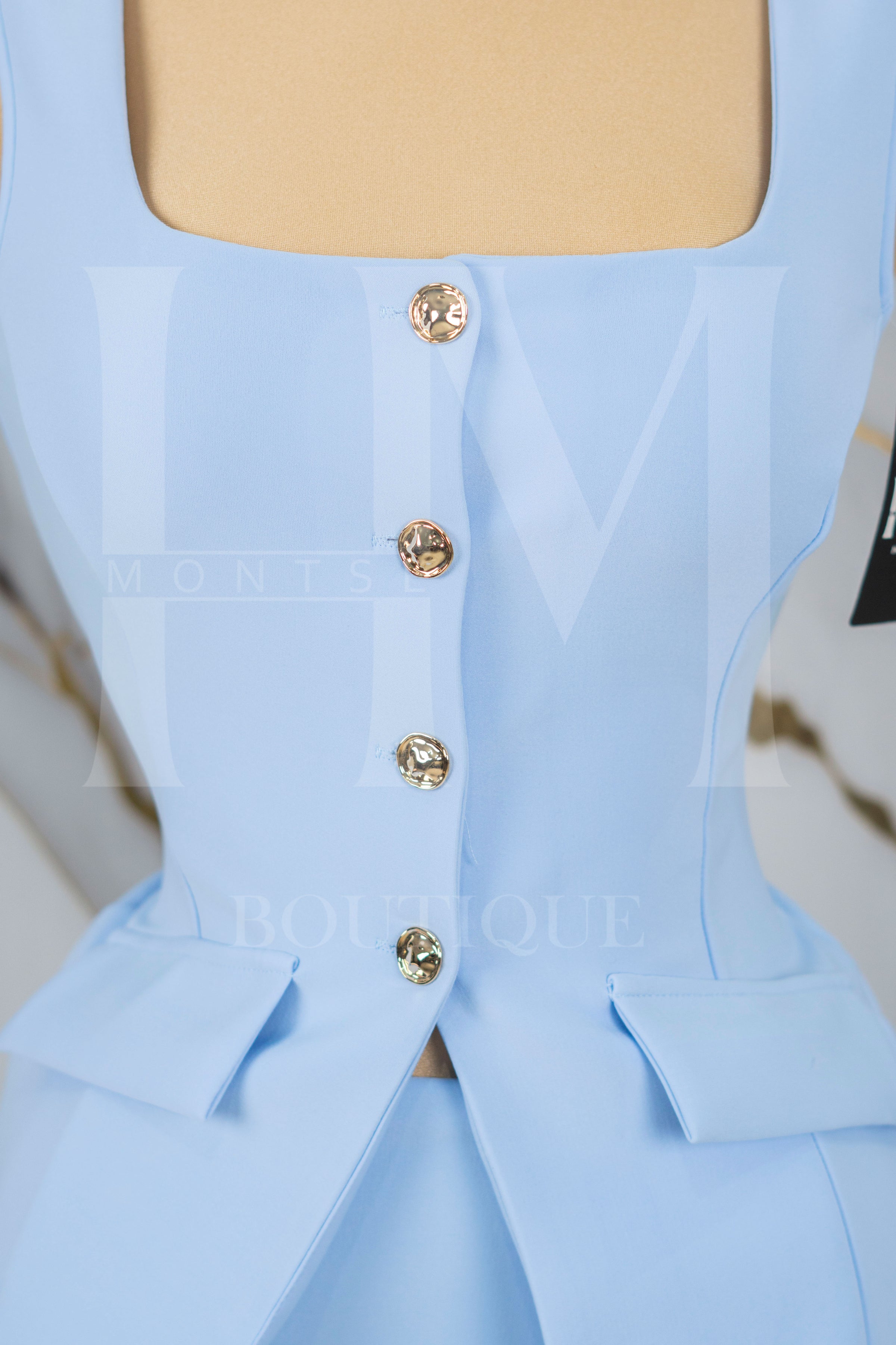 Conjunto formal de short falda