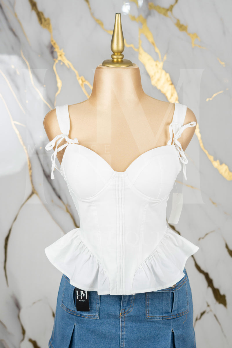 Corset liso de tirantes