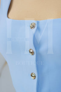 Conjunto formal de short falda