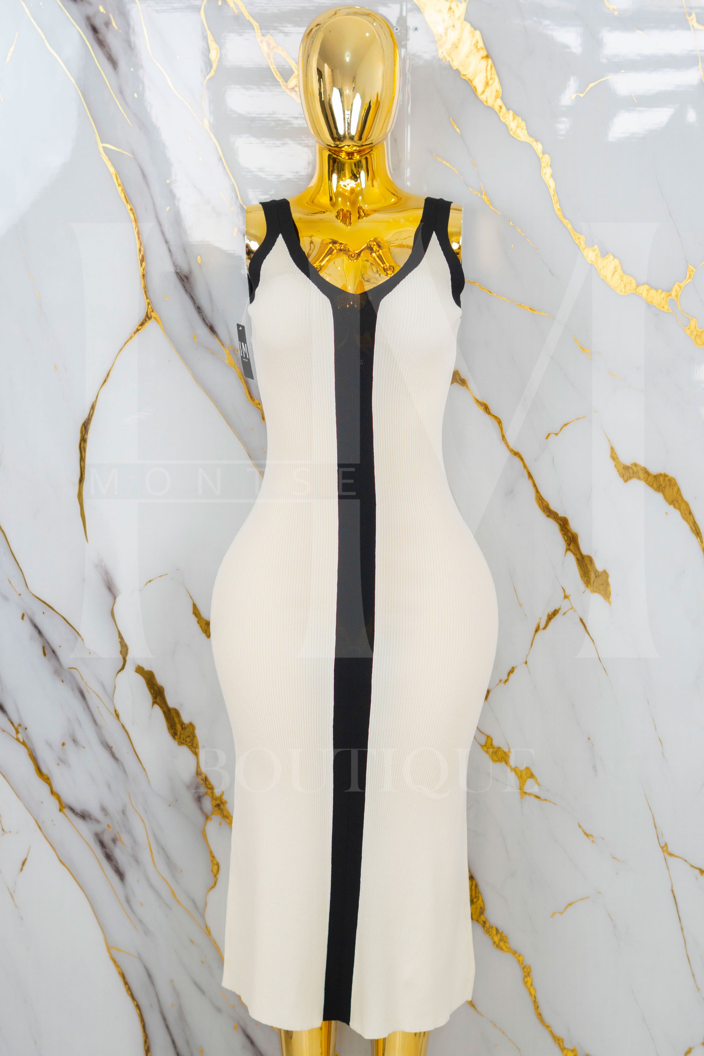 Vestido largo con tirante ancho