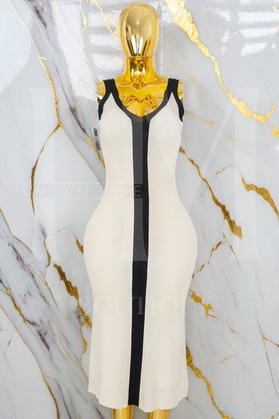 Vestido largo con tirante ancho