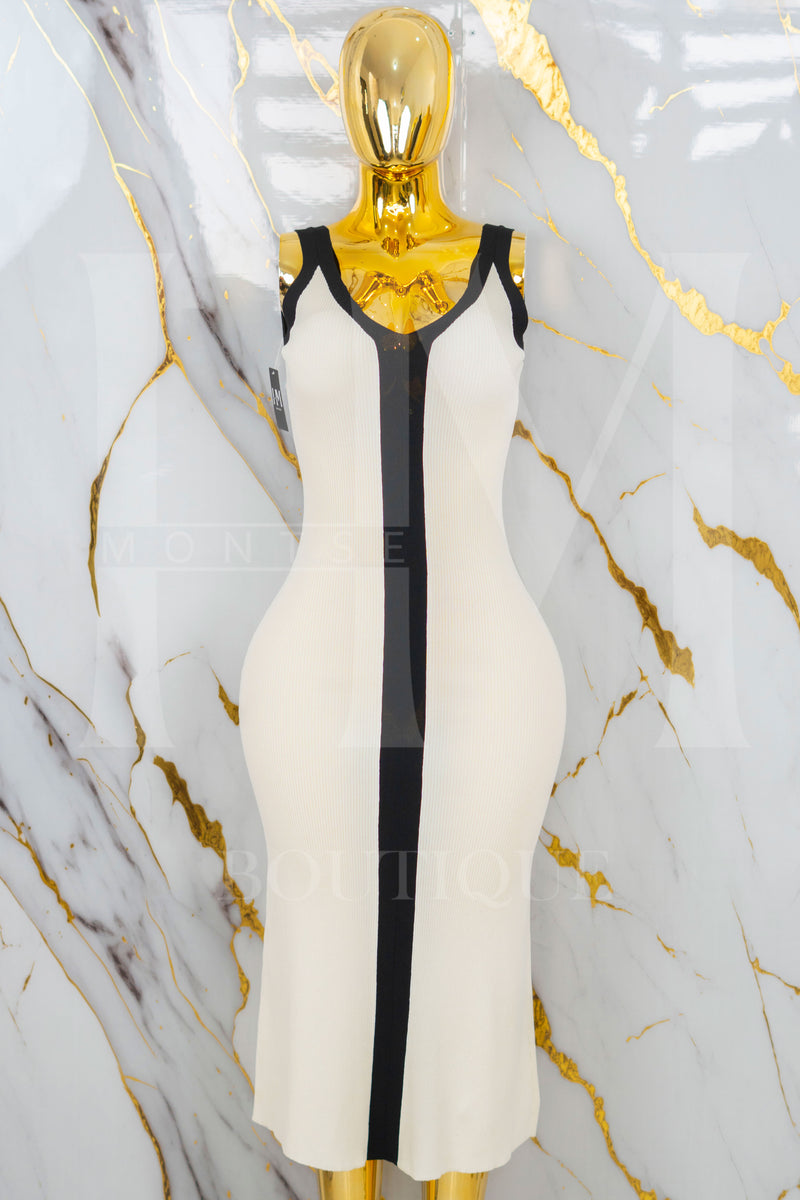 Vestido largo con tirante ancho